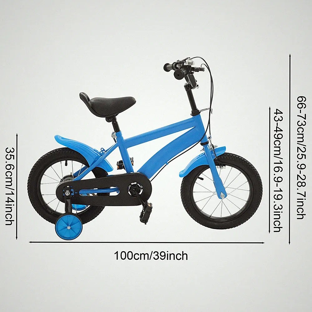 14inch Children's Bicycle Kids Bike Boys Girls Bicycle Beginner Learning Bike